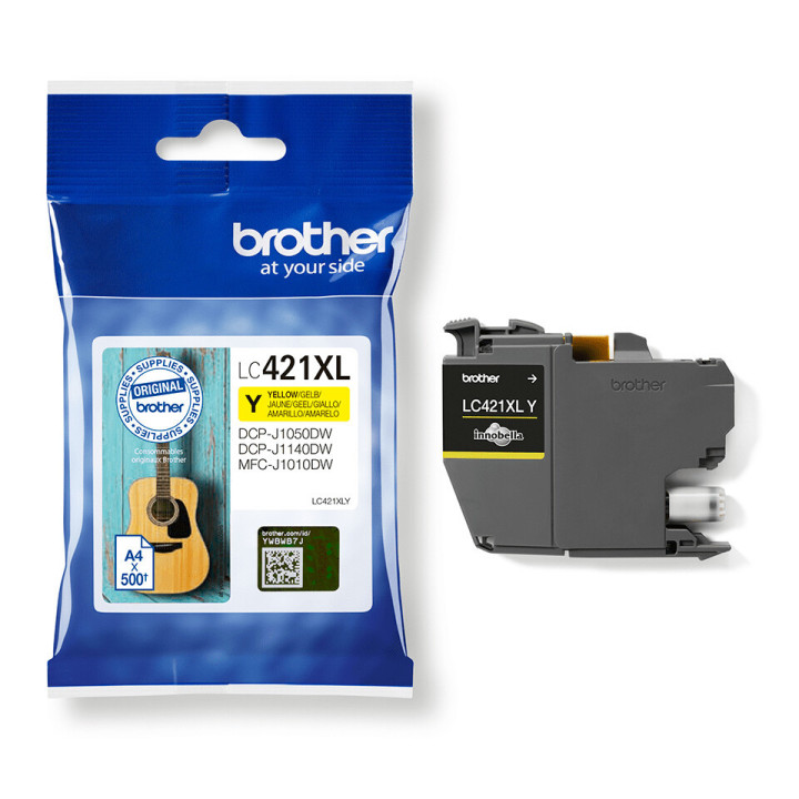 Brother LC421XLY - Cartouche d'encre originale - jaune