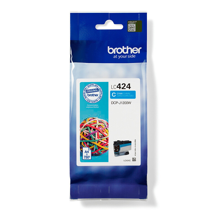 Brother LC424C - Cartouche d'encre transparente - cyan