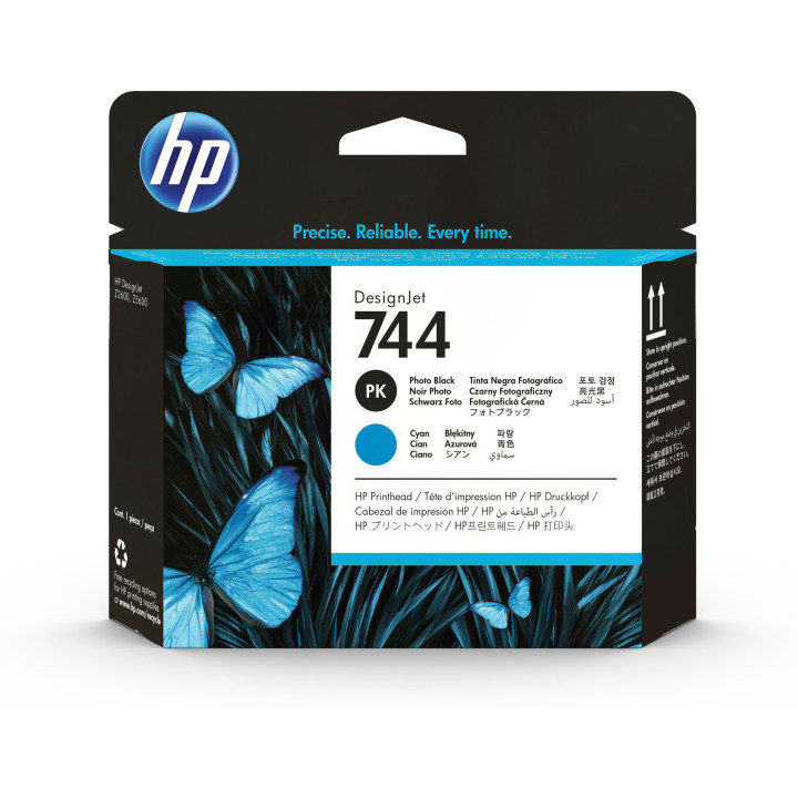 HP Tête d'impression DesignJet 744 photo mat/cyan