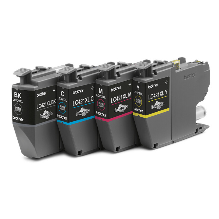 Brother LC421XLVAL - Pack de 4 cartouches d'encre originales