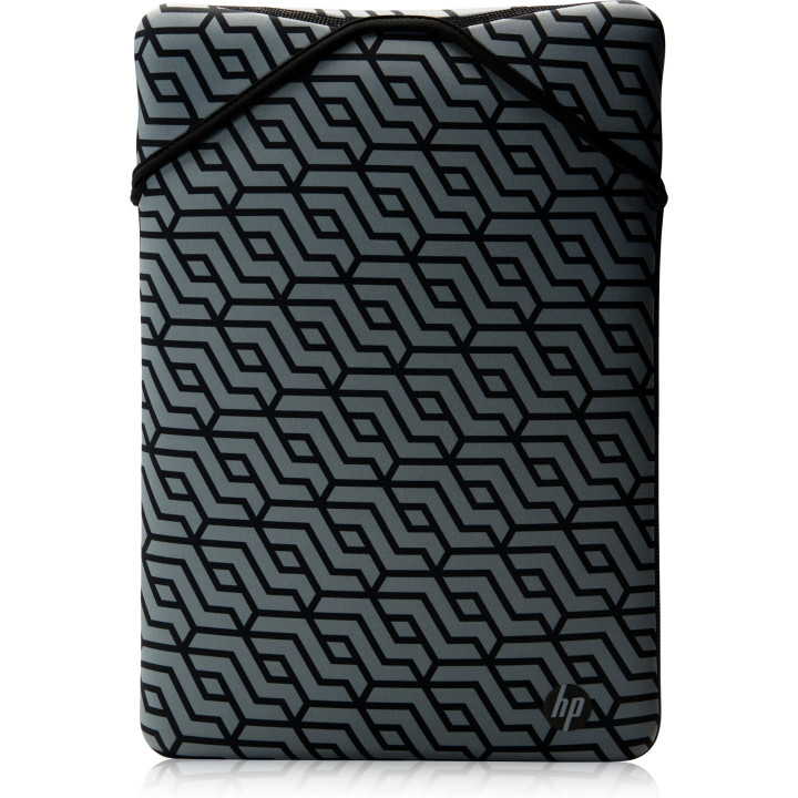 HP Housse de protection réversible noire à motif géométrique 14