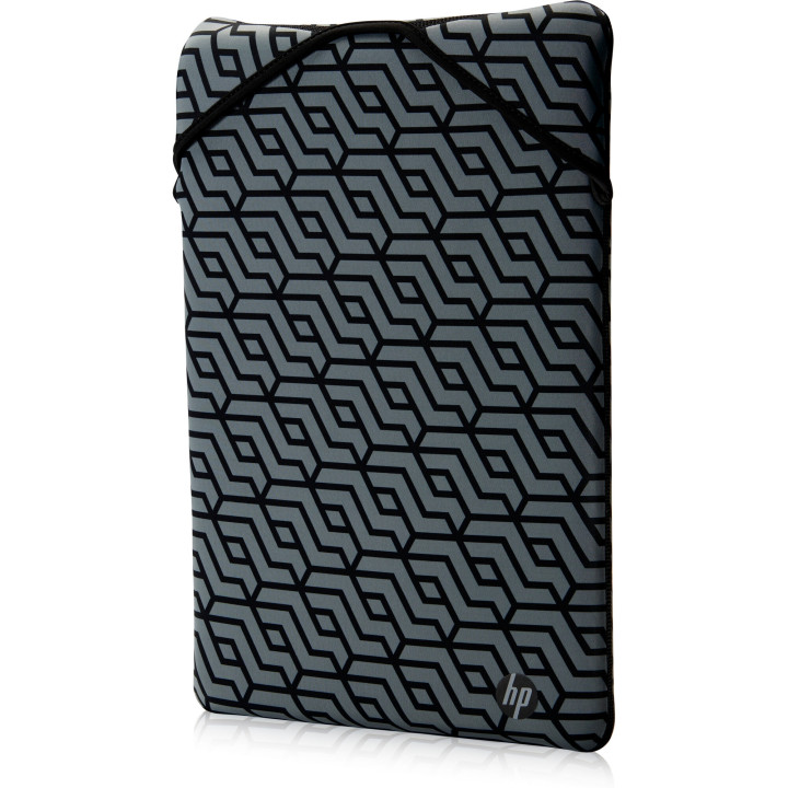 HP Housse de protection réversible noire à motif géométrique 14