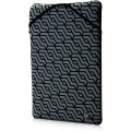 HP Housse de protection réversible noire à motif géométrique 14