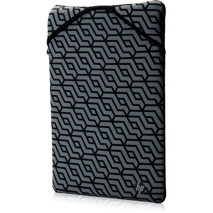 HP Housse de protection réversible noire à motif géométrique 14