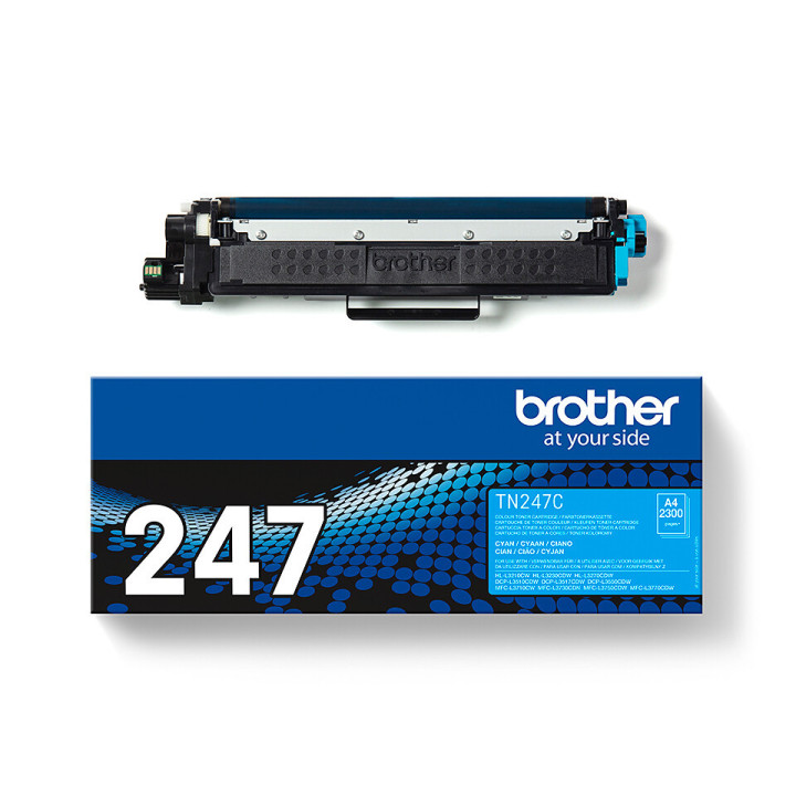 Brother TN-247C - Cartouche de toner originale – Cyan