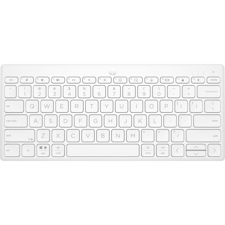 HP 350 WHT Compact Multi-Devic - Tastatur - Bluetooth 5 clavier Maison Blanc