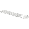 HP 650 WRLS KB/MSE COMBO WHT FR clavier Souris incluse Maison RF sans fil Blanc