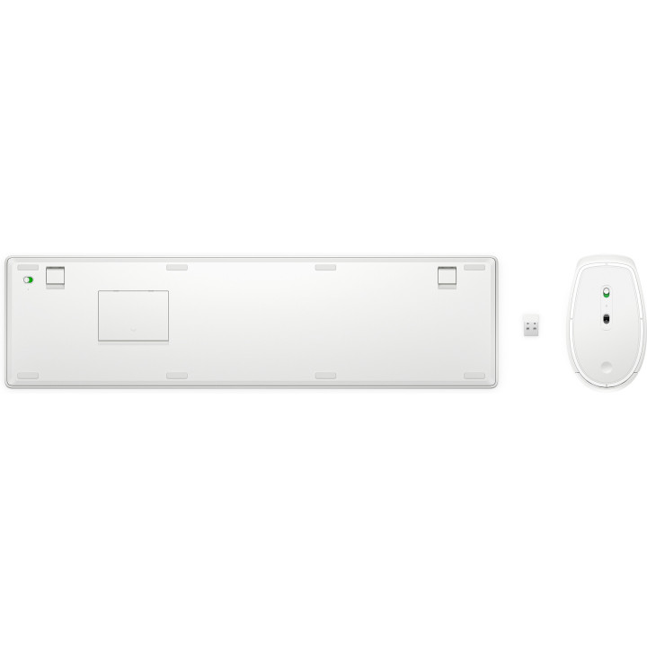 HP 650 WRLS KB/MSE COMBO WHT FR clavier Souris incluse Maison RF sans fil Blanc