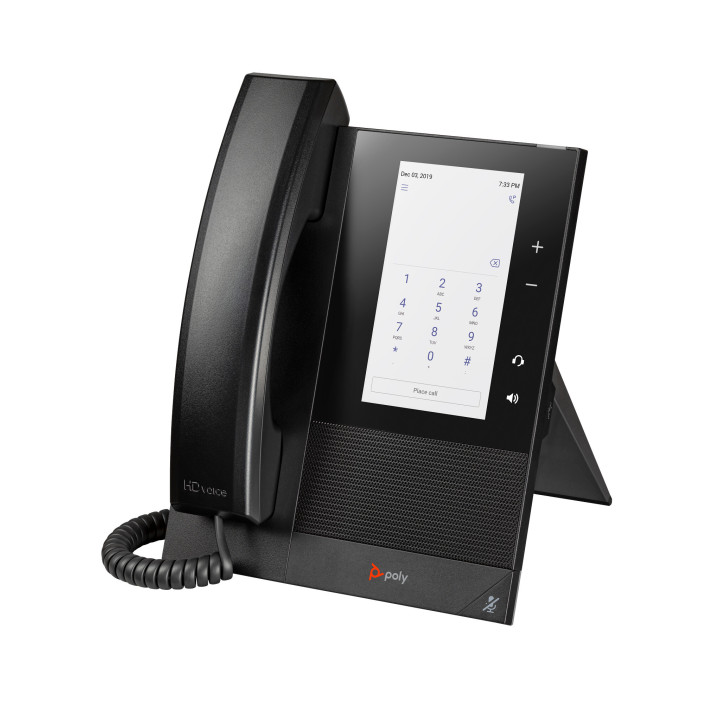 Poly Téléphone multimédia professionnel CCX 400 pour Microsoft Teams et compatible PoE