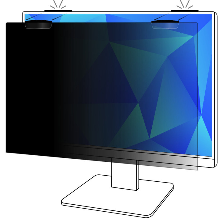 3M Filtre de confidentialité pour moniteur plein écran avec attache magnétique COMPLY™ 27 po (685 mm), 16:9, PF270W9EM