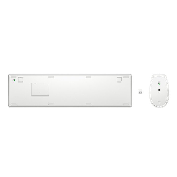 HP 650 WRLS KB/MSE COMBO WHT FR clavier Souris incluse Maison RF sans fil Blanc