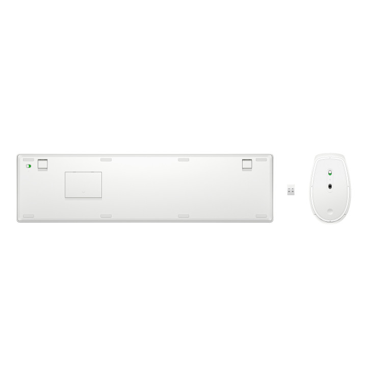 HP 650 WRLS KB/MSE COMBO WHT FR clavier Souris incluse Maison RF sans fil Blanc