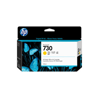 HP Cartouche d’encre 730 DesignJet jaune, 130 ml
