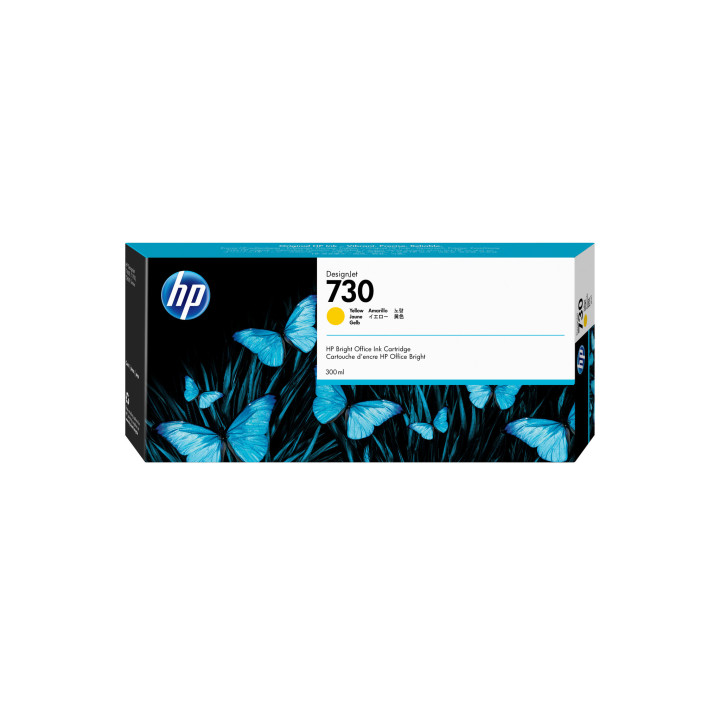 HP Cartouche d’encre 730 DesignJet jaune, 300 ml
