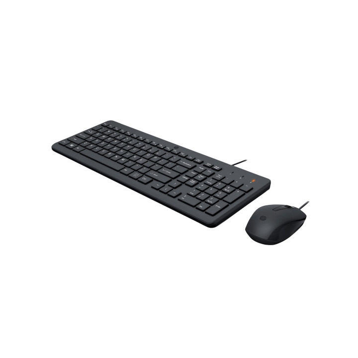HP 150 WIRED MOUSE/KB COMBO FR clavier Souris incluse USB Noir