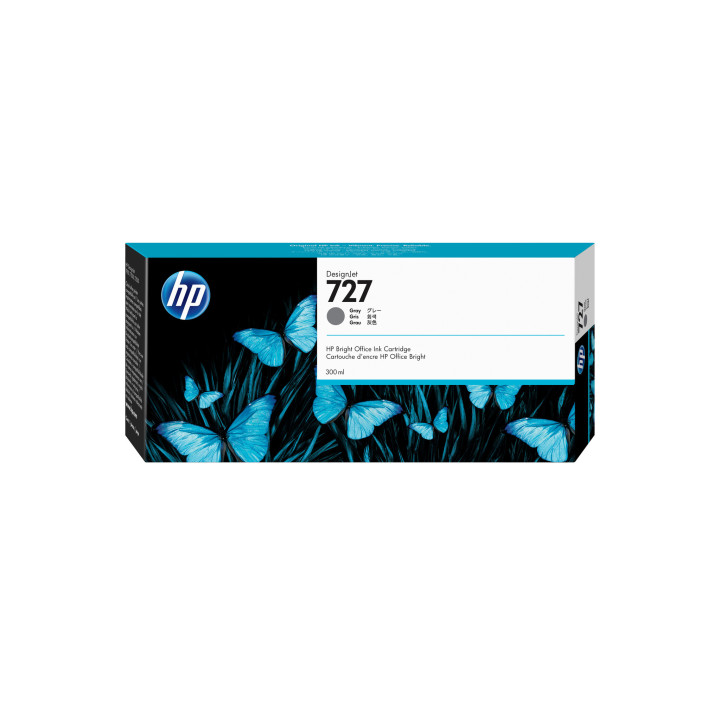 HP 727 cartouche d'encre DesignJet grise, 300 ml