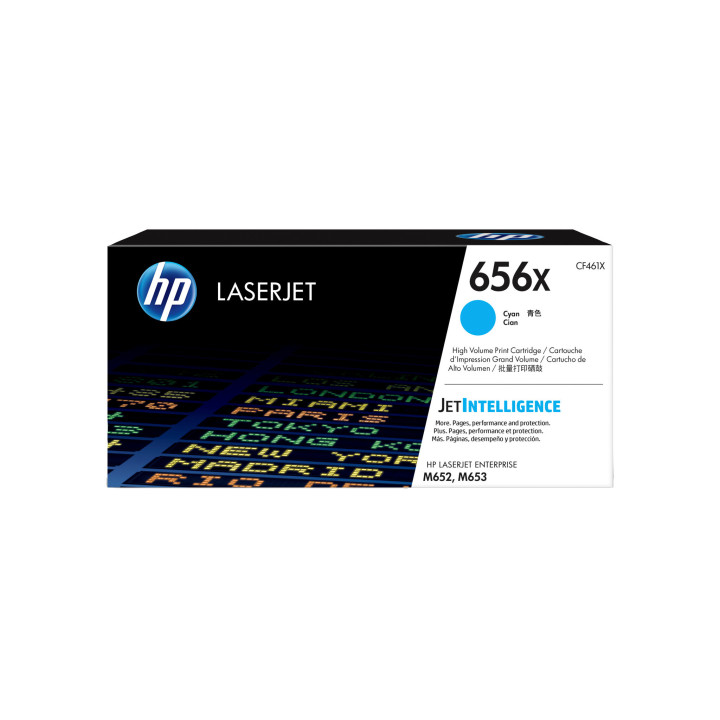 HP 656X Toner cyan LaserJet authentique grande capacité