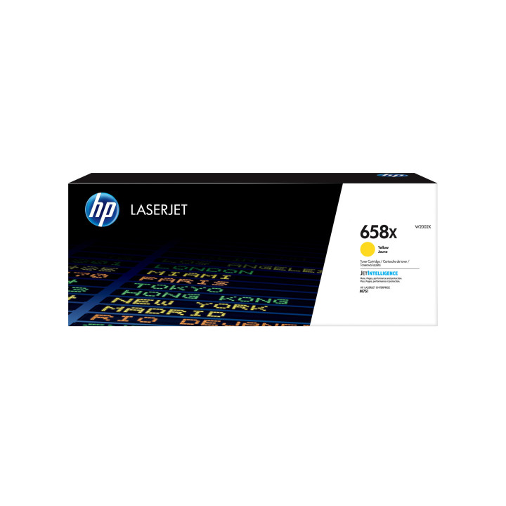 HP Toner jaune LaserJet 658X authentique grande capacité