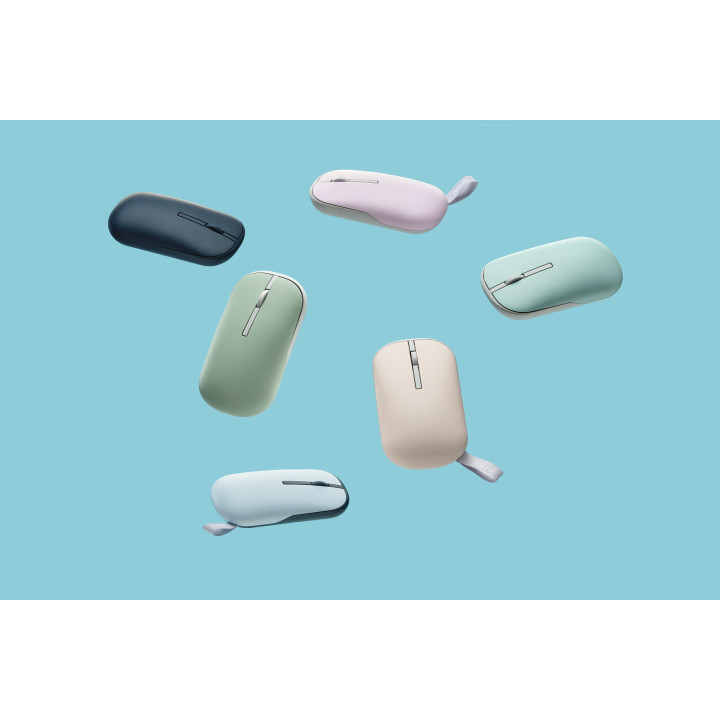 ASUS Marshmallow Mouse MD100 souris Bureau Ambidextre RF sans fil + Bluetooth Optique 1600 DPI