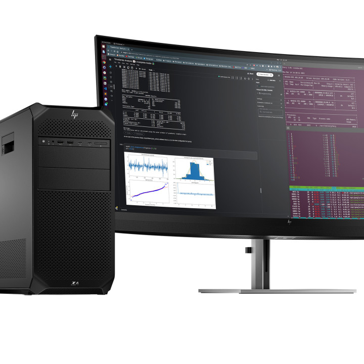 HP Z4 G5 Intel Xeon w3 w3-2423 32 Go DDR5-SDRAM 1 To SSD Windows 11 Pro Tower Station de travail AI Workstation Noir