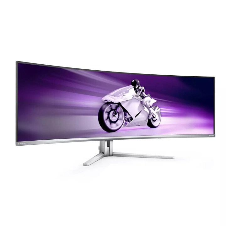 Philips Evnia 8000 49M2C8900L/00 écran plat de PC 124,2 cm (48.9") 5120 x 1440 pixels Dual QHD QD-OLED Blanc