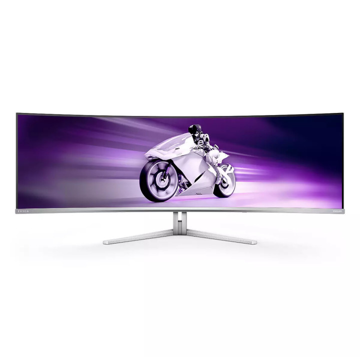 Philips Evnia 8000 49M2C8900L/00 écran plat de PC 124,2 cm (48.9") 5120 x 1440 pixels Dual QHD QD-OLED Blanc