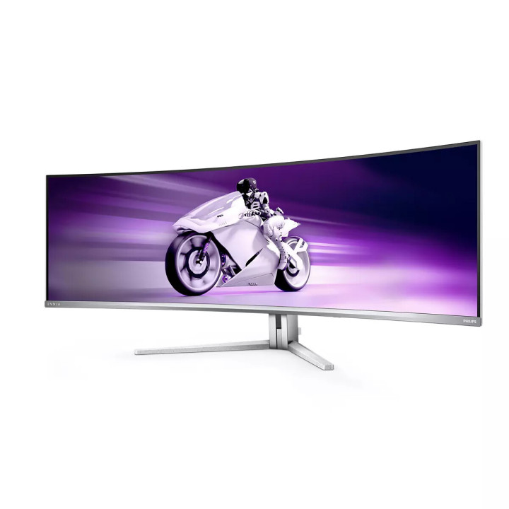 Philips Evnia 8000 49M2C8900L/00 écran plat de PC 124,2 cm (48.9") 5120 x 1440 pixels Dual QHD QD-OLED Blanc