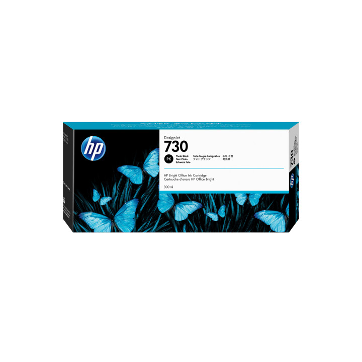 HP Cartouche d’encre 730 DesignJet noir photo, 300 ml