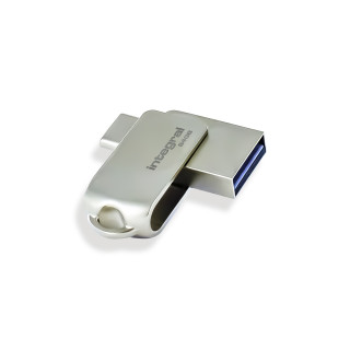 Integral INFD64GB360CDL3.0 lecteur USB flash 64 Go USB Type-A / USB Type-C 3.2 Gen 1 (3.1 Gen 1) Argent