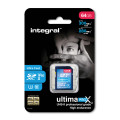 Integral UltimaPro X2 INSDX64G-300/280U2 mémoire flash 64 Go UHS-II