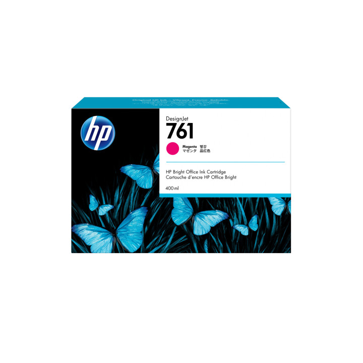 HP 761 cartouche d'encre DesignJet magenta, 400 ml