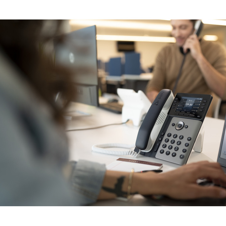 Poly Téléphone IP Edge E350 compatible PoE