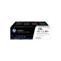 HP 128A pack de 3 toners LaserJet cyan/magenta/jaune authentiques