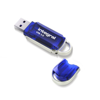 Integral INFD64GBCOU3.0 lecteur USB flash 64 Go USB Type-A 3.2 Gen 1 (3.1 Gen 1) Bleu, Argent