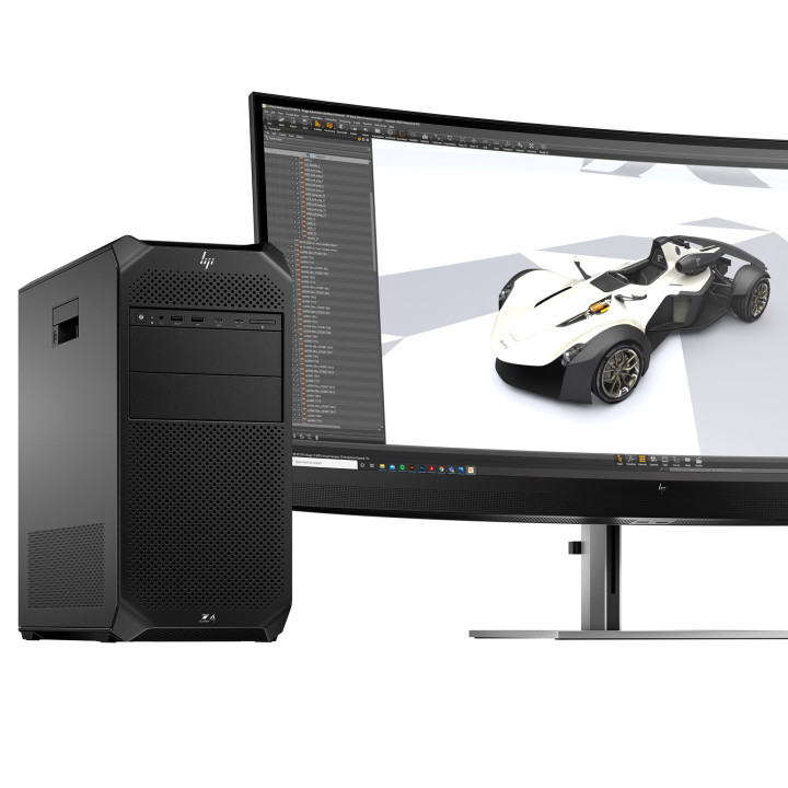 HP Z4 G5 Intel Xeon w3 w3-2423 32 Go DDR5-SDRAM 1 To SSD Windows 11 Pro Tower Station de travail AI Workstation Noir