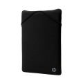 HP Housse de protection réversible noire à motif géométrique 14
