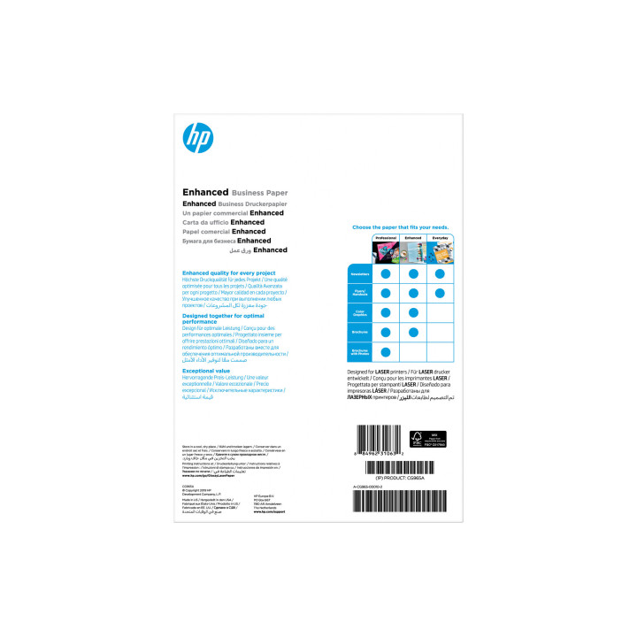 HP Papier Enhanced Business, brillant, 150 g/m2, A4 (210 x 297 mm), 150 feuilles