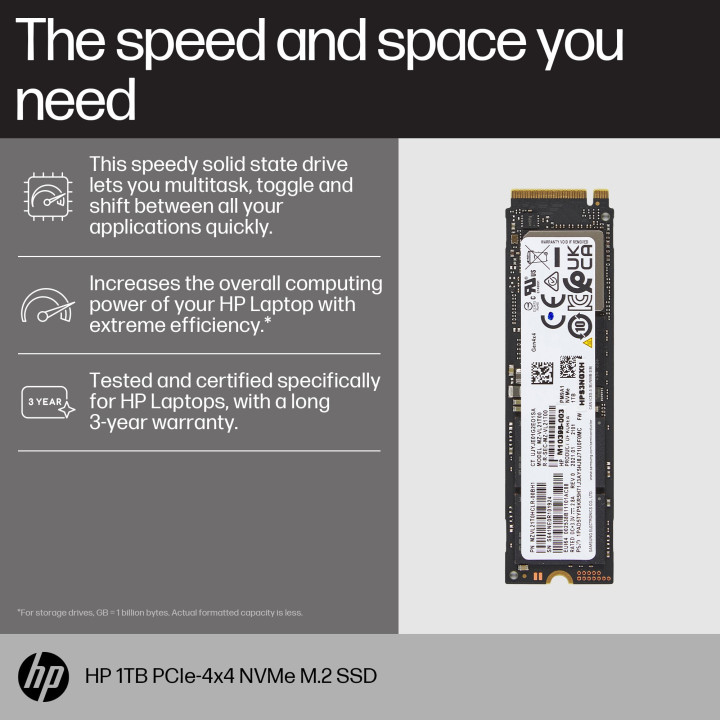 HP SSD PCIe4x4 NVMe M.2 1 To