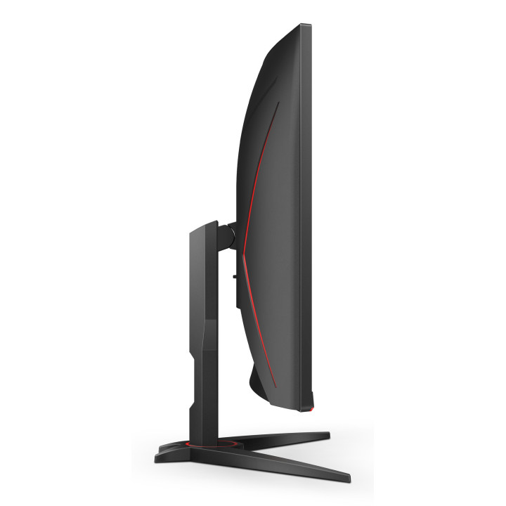 AOC G2 C32G2ZE/BK écran plat de PC 80 cm (31.5") 1920 x 1080 pixels Full HD LED Noir, Rouge