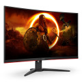 AOC G2 C32G2ZE/BK écran plat de PC 80 cm (31.5") 1920 x 1080 pixels Full HD LED Noir, Rouge