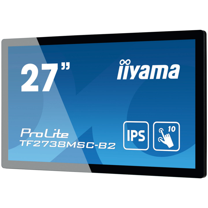 iiyama ProLite TF2738MSC-B2 écran plat de PC 68,6 cm (27") 1920 x 1080 pixels Full HD LED Écran tactile Multi-utilisateur Noi