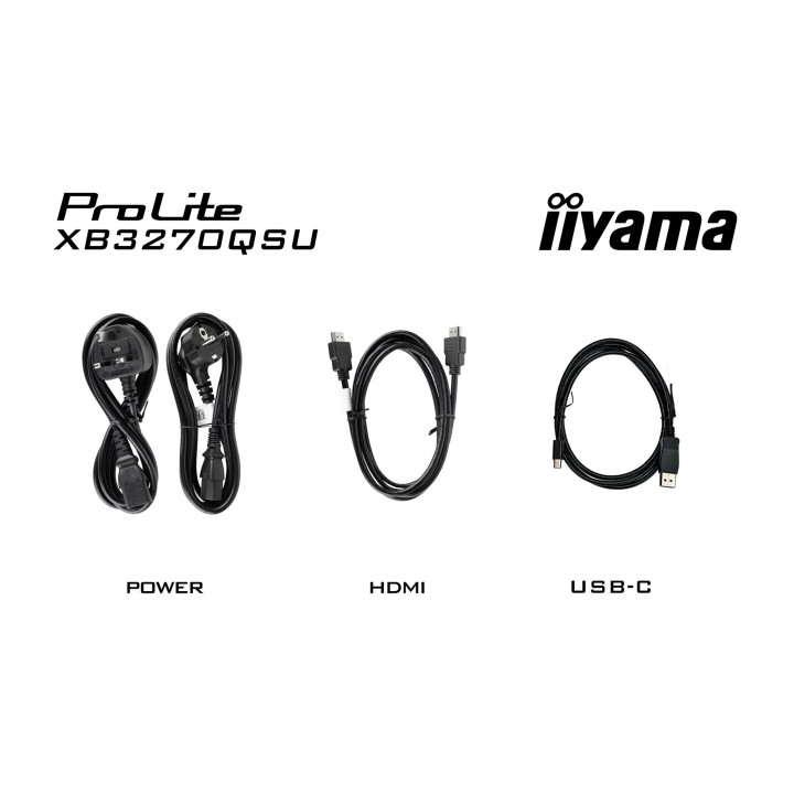 iiyama ProLite XB3270QSU-B1 écran plat de PC 80 cm (31.5") 2560 x 1440 pixels Quad HD LED Noir