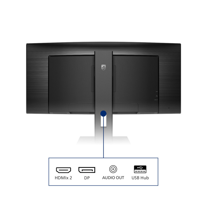 Philips B Line 345B1C/00 écran plat de PC 86,4 cm (34") 3440 x 1440 pixels Quad HD LCD Noir