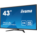 iiyama ProLite X4373UHSU-B1 écran plat de PC 108 cm (42.5") 3840 x 2160 pixels 4K Ultra HD Noir