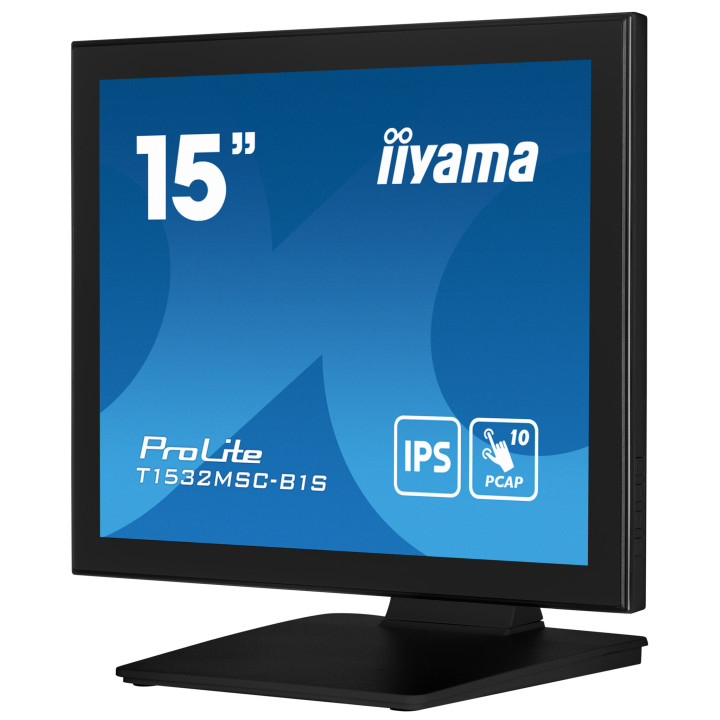 iiyama ProLite T1532MSC-B1S écran plat de PC 38,1 cm (15") 1024 x 768 pixels XGA LCD Écran tactile Noir
