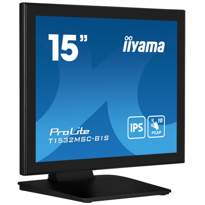 iiyama ProLite T1532MSC-B1S écran plat de PC 38,1 cm (15") 1024 x 768 pixels XGA LCD Écran tactile Noir