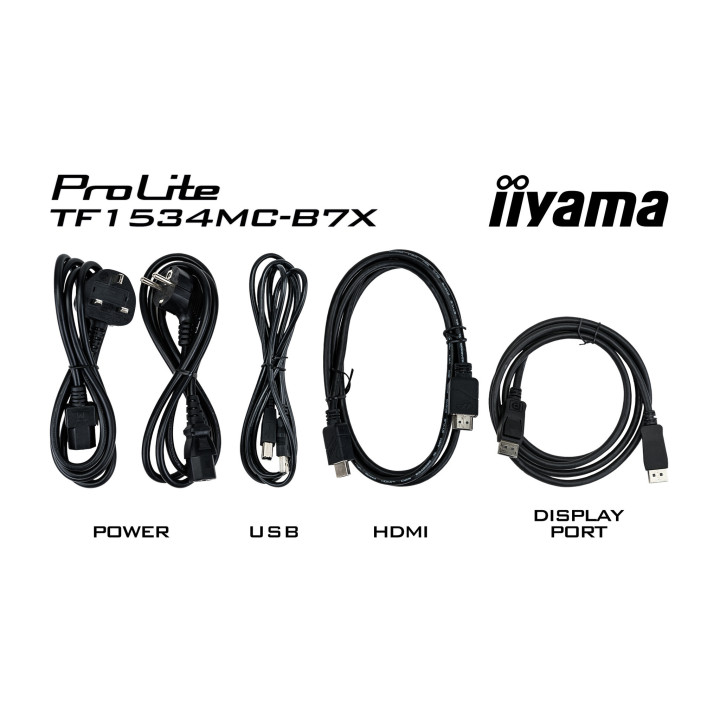 iiyama TF1534MC-B7X Moniteur de caisse 38,1 cm (15") 1024 x 768 pixels XGA Écran tactile