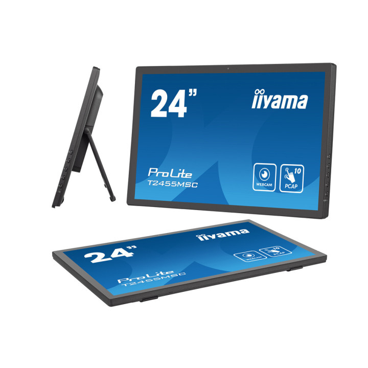 iiyama T2455MSC-B1 écran plat de PC 61 cm (24") 1920 x 1080 pixels Full HD LED Écran tactile Noir
