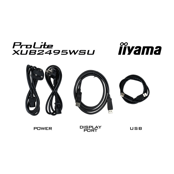iiyama ProLite XUB2495WSU-B7 écran plat de PC 61,2 cm (24.1") 1920 x 1200 pixels WUXGA LED Noir