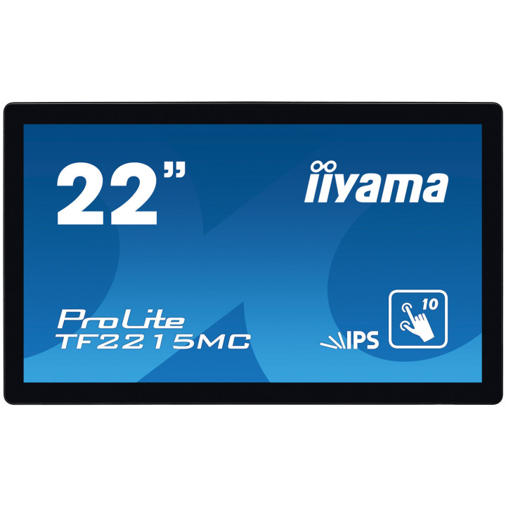 iiyama ProLite TF2215MC-B2 écran plat de PC 54,6 cm (21.5") 1920 x 1080 pixels Full HD LED Écran tactile Multi-utilisateur No